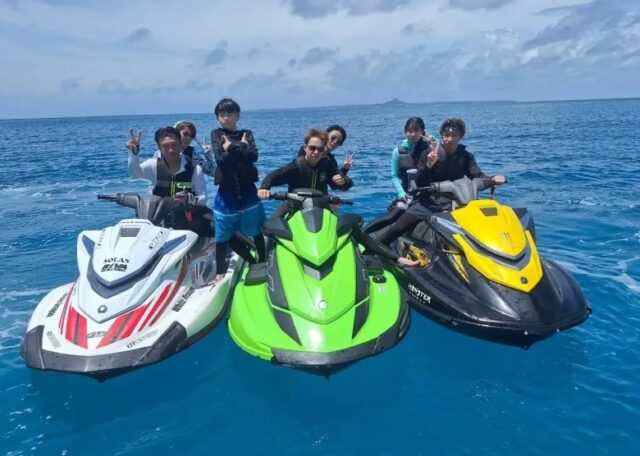 ジェットスキー　瀬底島&水納島