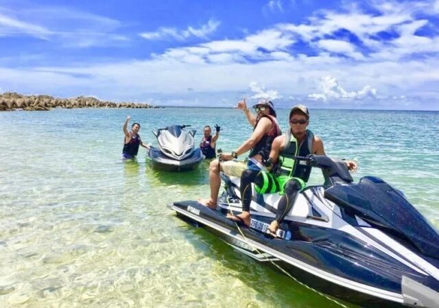 ジェットスキー　瀬底島&水納島