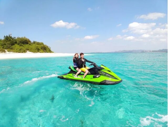 ジェットスキー　瀬底島&水納島