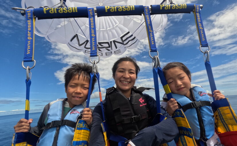 パラセーリング　シュノーケリング