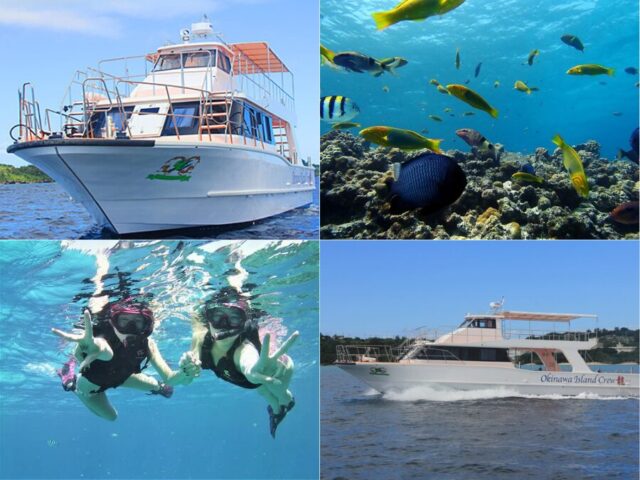 【水納島/貸切】新艇クルーザーで贅沢チャーター☆シュノーケリングやホエールウォッチングを団体旅行で満喫♪《最大38名OK＆温水シャワー＆ウォシュレット完備》（No.649）