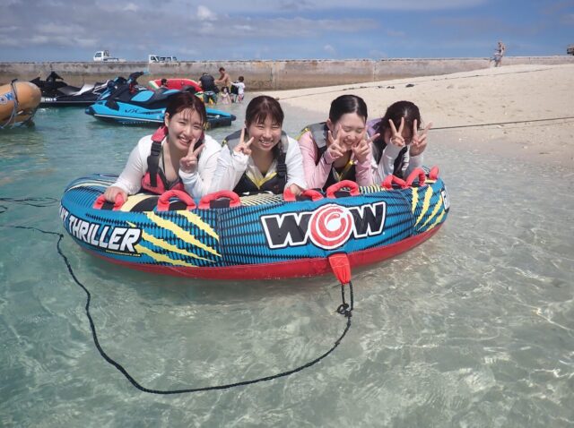 从冲绳北部到水名岛】仅限 4 月至 10 月：3 种海上运动 + 海水浴 （630 号）。