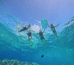 【沖縄北部発/水納島】5月〜10月限定☆水納島パラセーリング＋シュノーケリング＜水納島往復乗船券＆パラソル1本付＆バナナボートお一人様1回500円の特典付き＞