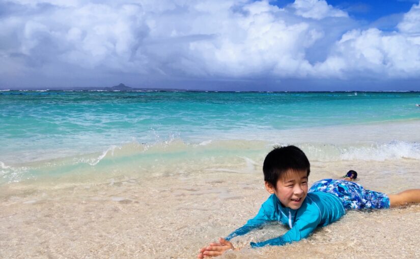 沖縄　シュノーケリング　子供